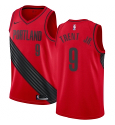Women's Nike Portland Trail Blazers #9 Gary Trent Jr. Swingman Red NBA Jersey Statement Edition