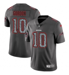 Youth Nike New England Patriots #10 Josh Gordon Gray Static Untouchable Limited NFL Jersey