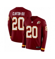 Youth Nike Washington Redskins #20 Ha Clinton-Dix Limited Burgundy Therma Long Sleeve NFL Jersey