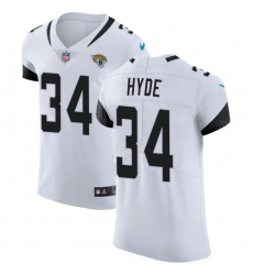 Men's Nike Jacksonville Jaguars #34 Carlos Hyde White Vapor Untouchable Elite Player NFL Jersey