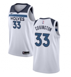 Youth Nike Minnesota Timberwolves #33 Robert Covington Swingman White NBA Jersey - Association Edition