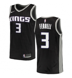 Men's Nike Sacramento Kings #3 Yogi Ferrell Swingman Black NBA Jersey Statement Edition