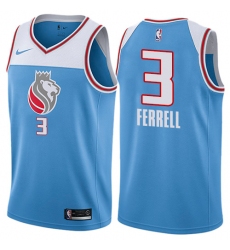 Women's Nike Sacramento Kings #3 Yogi Ferrell Swingman Blue NBA Jersey - City Edition