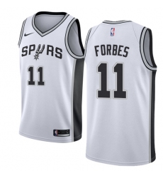 Youth Nike San Antonio Spurs #11 Bryn Forbes Swingman White NBA Jersey - Association Edition
