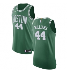 Men's Nike Boston Celtics #44 Robert Williams Authentic Green(White No.) Road NBA Jersey - Icon Edition