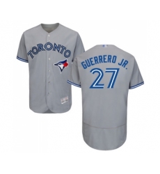 Men's Toronto Blue Jays #27 Vladimir Guerrero Jr. Grey Road Flex Base Au