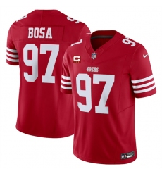 Men's San Francisco 49ers #97 Nick Bosa Red 2025 F.U.S.E. With 3-Star C Vapor Untouchable Limited Stitched Football Jersey