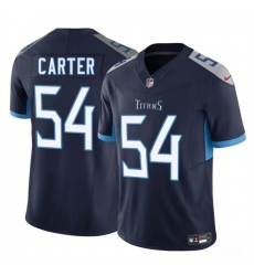 Men's Tennessee Titans #54 Lorenzo Carter Navy 2025 F.U.S.E. Vapor Limited Football Stitched Jersey