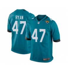 Men's Jacksonville Jaguars #47 Jake Ryan Game Teal Green Alternate Football Jersey