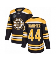 Youth Boston Bruins #44 Steven Kampfer Authentic Black Home 2019 Stanley Cup Final Bound Hockey Jersey