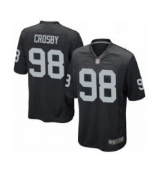 Men's Oakland Raiders #98 Maxx Crosby Game Black Team Color Football Jersey Men's Oakland Raiders #98 Maxx Crosby Game Black Team Color Football Jersey