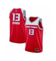 Men's Sacramento Kings #13 Dewayne Dedmon Swingman Red Basketball Jersey - 2019 20 City Edition