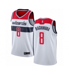 Youth Washington Wizards #8 Rui Hachimura Swingman White Basketball Jersey - Association Edition