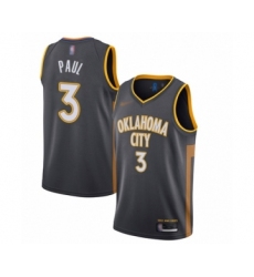 Women's Oklahoma City Thunder #3 Chris Paul Swingman Charcoal Basketball Jersey - 2019 20 City Edition