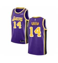 Women's Los Angeles Lakers #14 Danny Green Authentic Purple Basketball Jersey - Statement Edition