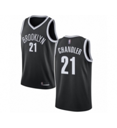 Women's Brooklyn Nets #21 Wilson Chandler Authentic Black Basketball Jersey - Icon Edition