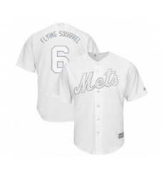 Men's New York Mets #6 Jeff McNeil  Flying Squirrel  Authentic White 2019 Players Weekend Baseball Jersey
