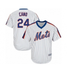 Youth New York Mets #24 Robinson Cano Authentic White Alternate Cool Base Baseball Jersey