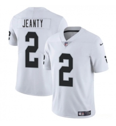 Men's Las Vegas Raiders #2 Ashton Jeanty White 2025 Draft Vapor Untouchable Limited Football Stitched Jersey