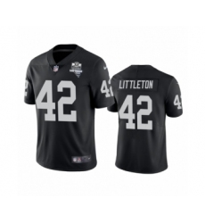 Men's Oakland Raiders #42 Cory Littleton White 2020 Inaugural Season Vapor Limited Jersey
