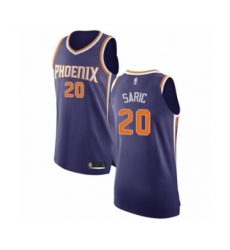 Men's Phoenix Suns #20 Dario Saric Authentic Purple Basketball Jersey - Icon Edition