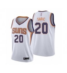 Men's Phoenix Suns #20 Dario Saric Authentic White Basketball Jersey - Association Edition