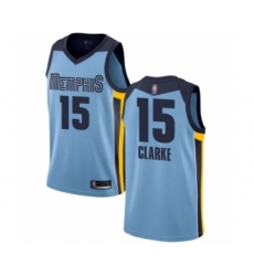 Women's Memphis Grizzlies #15 Brandon Clarke Swingman Light Blue Basketball Jersey Statement Edition