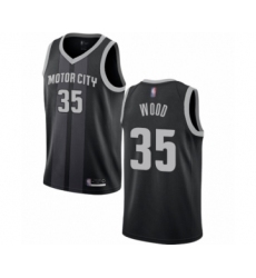 Women's Detroit Pistons #35 Christian Wood Swingman Black Basketball Jersey - City Edition