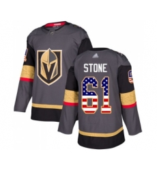 Youth Vegas Golden Knights #61 Mark Stone Authentic Gray USA Flag Fashion Hockey Jersey