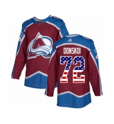 Men's Colorado Avalanche #72 Joonas Donskoi Authentic Navy Blue Alternate Hockey Jersey