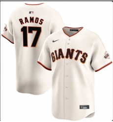 Men's San Francisco Giants #17 Heliot Ramos Nike Cream Home Replica Jersey