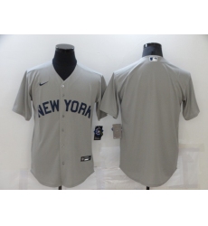 Men's New York Yankees Blank Gray Game 2021 Field of Dreams Jersey