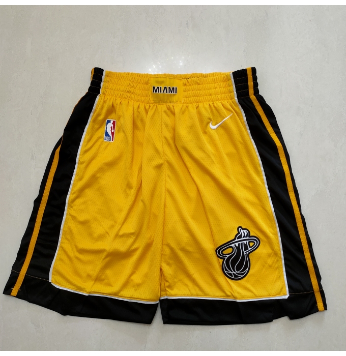 Men's Miami Heat Yellow Award Shorts