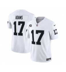 Men's Nike Las Vegas Raiders #17 Davante Adams White 2023 F.U.S.E C Vapor Untouchable Football Stitched Jersey