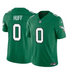 Men's Philadelphia Eagles #0 Bryce Huff Kelly Green 2024 F.U.S.E. Vapor Untouchable Limited Football Stitched Jersey