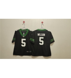 Women's New York Jets #5 Garrett Wilson Green Vapor Football Stitched Jersey(Run Small)