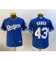 Men's Los Angeles Dodgers #43 Anthony Banda Royal Alternate Limited Stitched Baseball Jersey