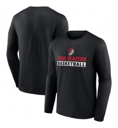 Men's Portland Trail Blazers Black Let's Go Long Sleeve T-Shirt
