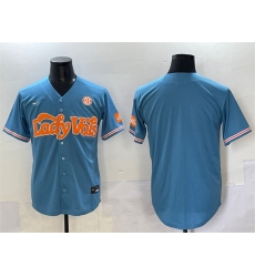 Men's Lady Vols Blank Blue SEC Patch Stitched Jersey