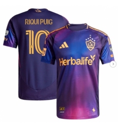 Mens LA Galaxy Riqui Puig adidas Navy 2025 RIZON Authentic Player Jersey