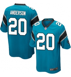 Men's Nike Carolina Panthers #20 C.J. Anderson Game Blue Alternate NFL Jersey