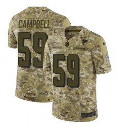 Men's Nike Atlanta Falcons #59 De'Vondre Campbell Limited Camo 2018 Salute to Service NFL Jersey
