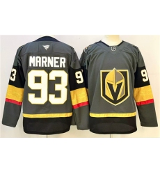 Men's Vegas Golden Knights #93 Mitch Marner Grey 2024-25 Stitched Hockey Jersey