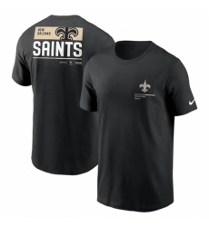 Men's New Orleans Saints Black Team Incline T Shirt