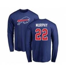 Football Buffalo Bills #22 Marcus Murphy Royal Blue Name & Number Logo Long Sleeve T-Shirt
