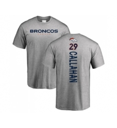 Football Denver Broncos #29 Bryce Callahan Ash Backer T-Shirt