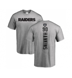 Football Oakland Raiders #90 Johnathan Hankins Ash Backer T-Shirt