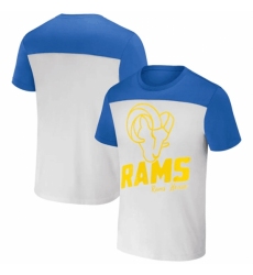 Men's Los Angeles Rams Cream Blue X Darius Rucker Collection Colorblocked T Shirt