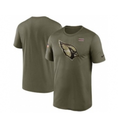 Men's Arizona Cardinals Football Olive 2021 Salute To Service Legend Performance T-Shirt