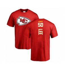 Football Kansas City Chiefs #50 Darron Lee Red Backer T-Shirt